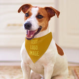 Custom Yellow Light Yellow Pet Scarf