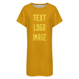 Custom Yellow Light Yellow Nachthemd