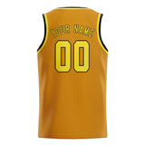 Custom Yellow & Light Yellow Colors Design Sports Basketball Jersey