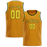 Custom Yellow & Light Yellow Colors Design Sports Basketball Jersey