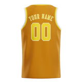 Custom Yellow & Light Yellow Colors Design Sports Basketball Jersey