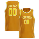 Custom Yellow & Light Yellow Colors Design Sports Basketball Jersey