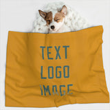 Custom Yellow Blue Green Pet Blanket