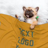 Custom Yellow Blue Green Pet Blanket