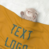 Custom Yellow Blue Green Pet Blanket