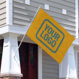 Custom Yellow Blue Green Flag
