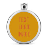 Custom Yellow Orange Hip Flask