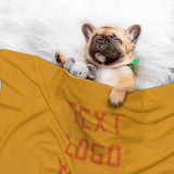 Custom Yellow Orange Pet Blanket