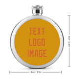 Custom Yellow Orange Hip Flask