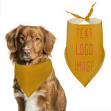 Custom Yellow Orange Pet Scarf