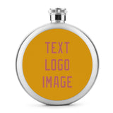 Custom Yellow Copper Rose Hip Flask
