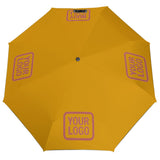 Custom Yellow Copper Rose Automatic Umbrella