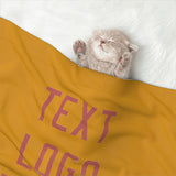 Custom Yellow Copper Rose Pet Blanket