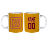 Custom Yellow Crimson Red Mug