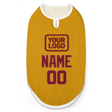 Custom Yellow Crimson Red Pet Vest