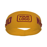 Custom Yellow Crimson Red Sports headband