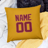 Custom Yellow Crimson Red Pillowcase