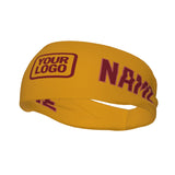 Custom Yellow Crimson Red Sports headband