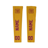 Custom Yellow Crimson Red Arm Sleeve