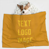 Custom Yellow Gold Pet Blanket