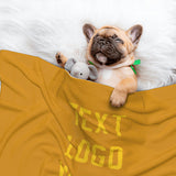 Custom Yellow Gold Pet Blanket