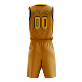 Custom Yellow Gold Basketball Set