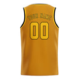 Custom Yellow & Gold Colors Design Sports Basketball Jersey