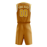 Custom Yellow Gold Basketball Set