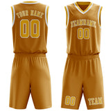 Custom Yellow Gold Basketball Set