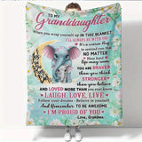 Blanket for Granddaughter Gifts - I’m Proud of You,” From Grandma, Birthday, Christmas, Everyday Encouragement, Inspirational Motivational Blanket