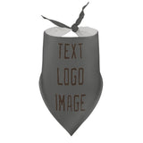Custom Dark Grey Brown Pet Scarf
