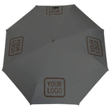 Custom Dark Grey Brown Automatic Umbrella