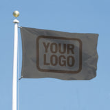 Custom Dark Grey Brown Flag