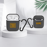 Custom Dark Grey Yellow AirPods Case