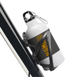 Custom Dark Grey Yellow Sports Bottle