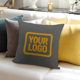 Custom Dark Grey Yellow Pillowcase