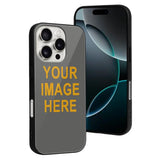 Custom Dark Grey Yellow Phone Case