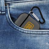 Custom Dark Grey Yellow AirPods Case