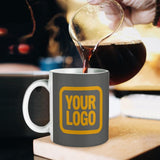 Custom Dark Grey Yellow Mug