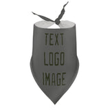 Custom Dark Grey Olive Pet Scarf