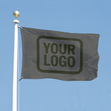 Custom Dark Grey Olive Flag