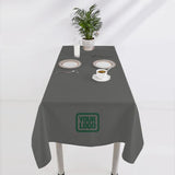 Custom Dark Grey Olive Square Table Cloth