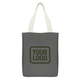 Custom Dark Grey Green Canvas Tote Bag
