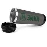 Custom Dark Grey Green Stainless Steel Water Cup