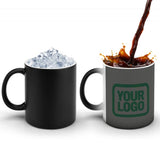 Custom Dark Grey Green Magic Mug