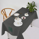 Custom Dark Grey Olive Square Table Cloth