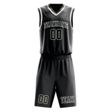 Custom Dark Grey Olive Basketball Set