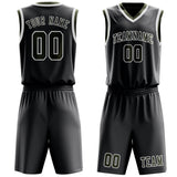 Custom Dark Grey Olive Basketball Set