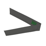 Custom Dark Grey Emerald Green Headband