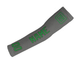 Custom Dark Grey Emerald Green Arm Sleeve